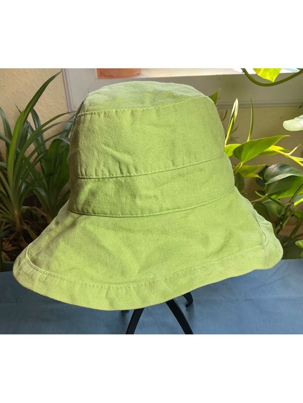 Scala Collezione Sun Hat Bucket Hat Crushable Duck Canvas Green Adjustable
